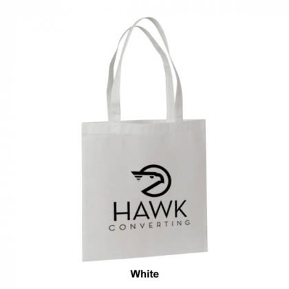 Low Cost Tote Bag-Great Colors- White