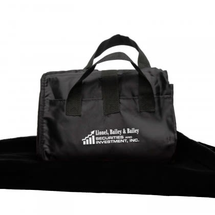 Customized Fleece and Nylon Picnic Blanket - Black