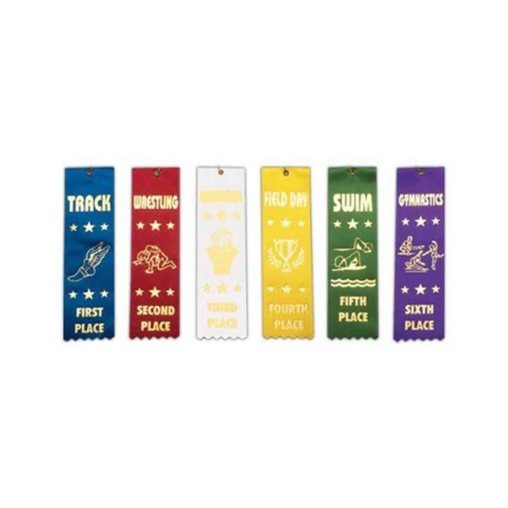 Stock Sports Ribbon  Bulk Sports Award Ribbons