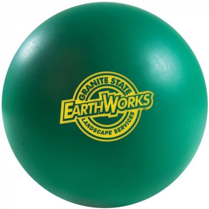 Dark Green Color Squeeze Ball Custom Logo