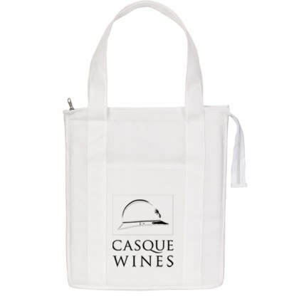 Reusable Insulated Shopper Tote - White