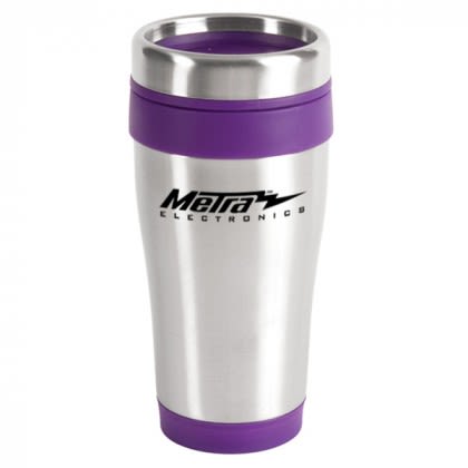 Purple  Promotional Stainless Steel Travel Tumblers | 16 oz Blue Monday Travel Tumbler | Custom  BPA Free Travel Tumblers