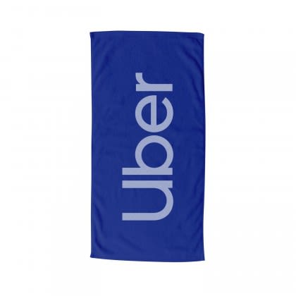 Imprinted Coastal Beach Towel Colors - Navy