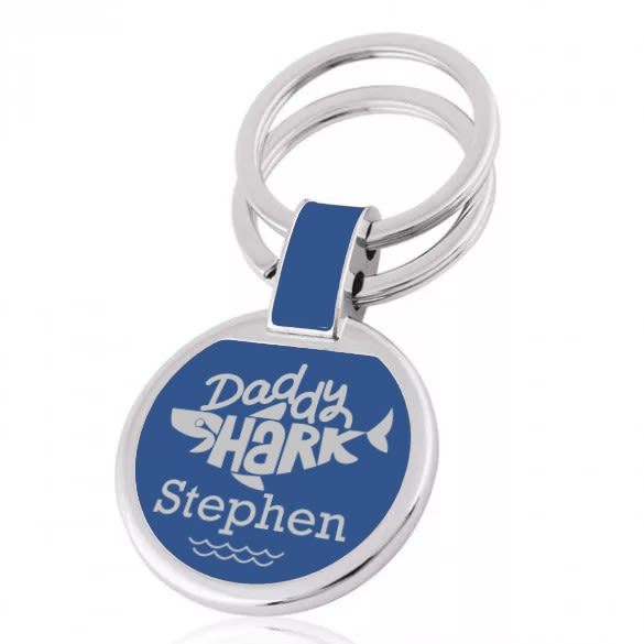 Daddy Shark Personalized Keychain | Keychain For Father's Day