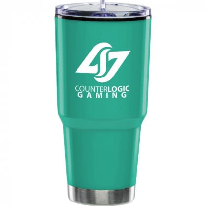 Customizable Adriatic Tumbler for Travel - Seafoam green