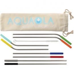 Promo Reusable Stainless Straw 10 in 1 Set