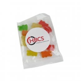 Logo Imprinted 1 oz. Goody Bags Gummy Bears