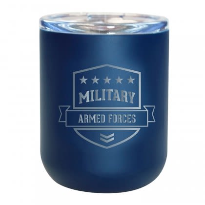 Custom Engraved Viking Lowball Tumbler - Navy