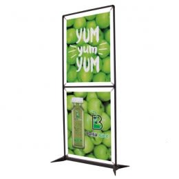 FrameWorx 3.5’ Stack Banner Display | Custom Logo Stacked Banners | Promotional Stack Banners | Bulk Trade Show Displays