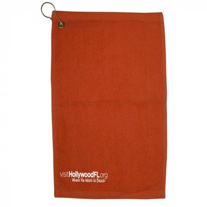 Orange Fingertip Towel | Customized Fingertip Golf Towels