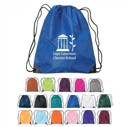 Custom Drawstring Gym Bags | Drawstring Sports Pack with Reinforced Corners | Cheap Promotional Backpacks - Royal Blue