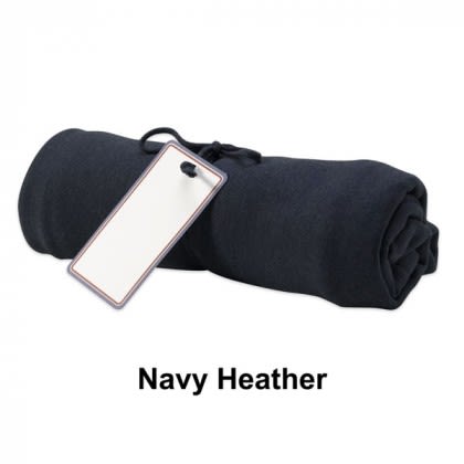 Pro-Weave Sweatshirt Blanket Throw - Navy Heather