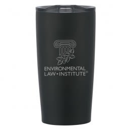 Logo Engraved Premium Insulated Black Tumbler 20 oz