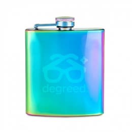 Promotional Engraved Mirage Iridescent Flask