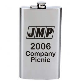 Stainless Steel Flask- 12 Oz.- Personalized