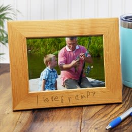 Personalized Photo Frame with Handwritten Message- 5 x 7