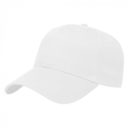 Unstructured Baseball Cap with Custom Embroidery - White