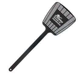 MicroHalt Mega Fly Swatter - Black | Cheap Imprinted Fly Swatters