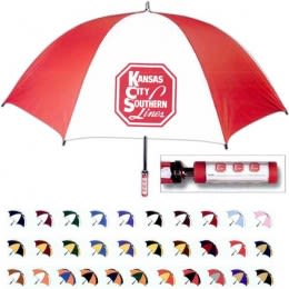 Windproof Promotional Golf Umbrella With Custom ID Handle