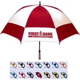 Sport Diamondback Vented Golf Umbrella Promotional Custom Imprinted With Logo