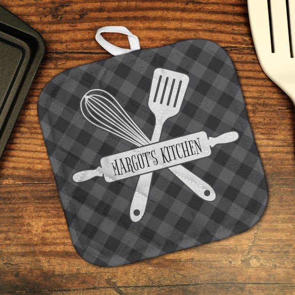 Baking Utensils Personalized Potholder