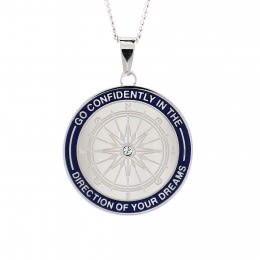 Go Confidently Personalized Compass Pendant | Custom Graduation Gifts