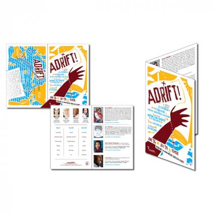 Full Color Small Folded Flyer Brochure | Custom Business Brochures