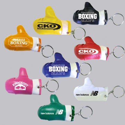 Polyurethane Boxing KeyChain Custom Logo