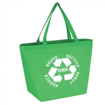 Non Woven Budget Shopper Tote Bag - Kelly Green