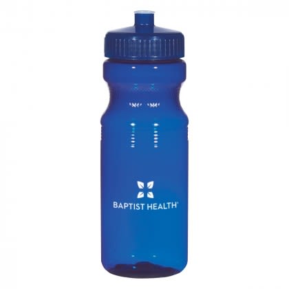 Poly-Clear Fitness 24 oz Bottle Promotional - Translucent Navy