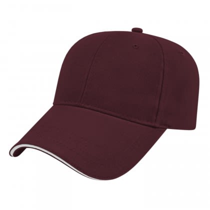 Maroon Embroidered Sandwich Hat Custom Logo