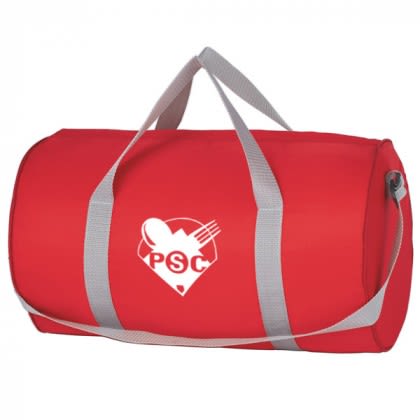 Budget Duffle Bag | Bulk Polyester Gym Bags - Red