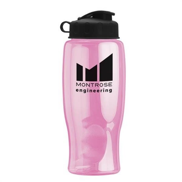 Custom 20oz BPA-Free Logo Water Bottles, Transparent