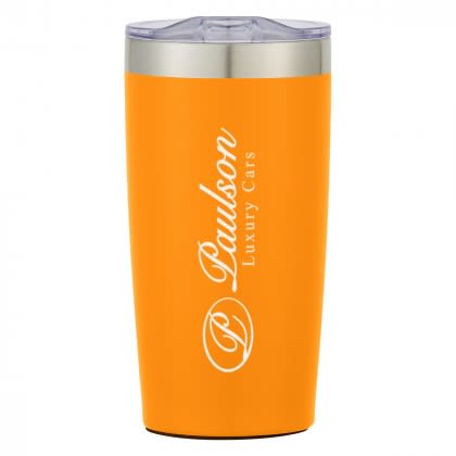 Two-Tone Custom Stainless Steel Thermal Tumbler - Orange