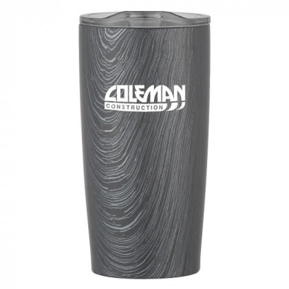 Custom Imprinted Woodtone Tumbler for Travel - Gray