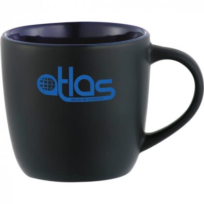 Blue Color Accent Electric Mug Custom Logo