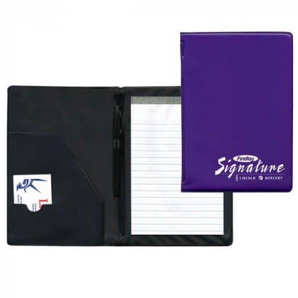 Small Custom Desk Pad Folder | Promotional Padfolios - Purple