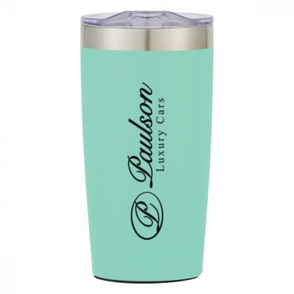 Two-Tone Custom Stainless Steel Thermal Tumbler - Teal