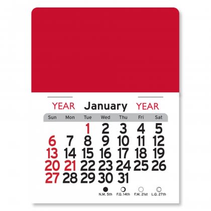 Peel-N-Stick® Calendar - Rectangle - Red