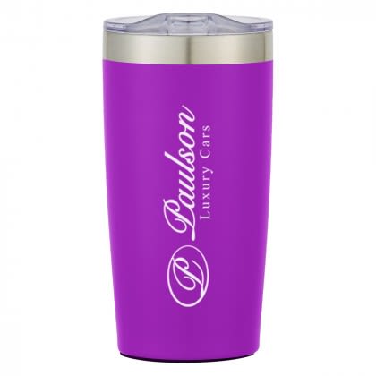 Two-Tone Custom Stainless Steel Thermal Tumbler - Purple