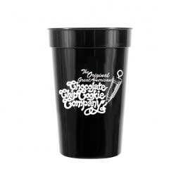 Black Custom Logo Smooth Stadium Cups | 17 oz Customized Smooth Stadium Cup | Custom Stadium Cups for Tailgating