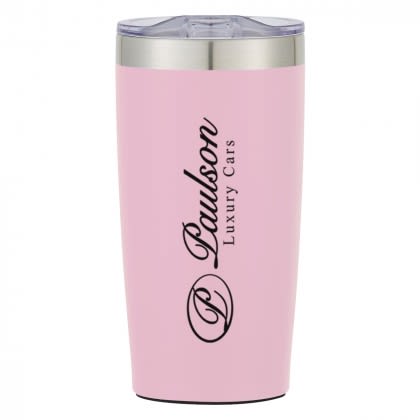 Two-Tone Custom Stainless Steel Thermal Tumbler - Pink