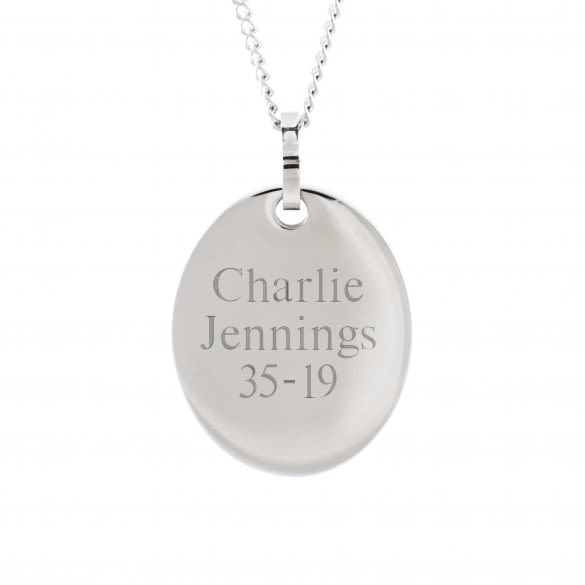 Custom Engraved Memorial Necklace Pendant | Forever Remembered Custom Gift