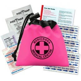 Cinch Tote First Aid Kit Imprinted