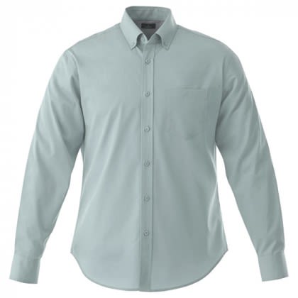 Custom M-Wilshire Grey Long Sleeve Shirt | Custom Dress Shirts