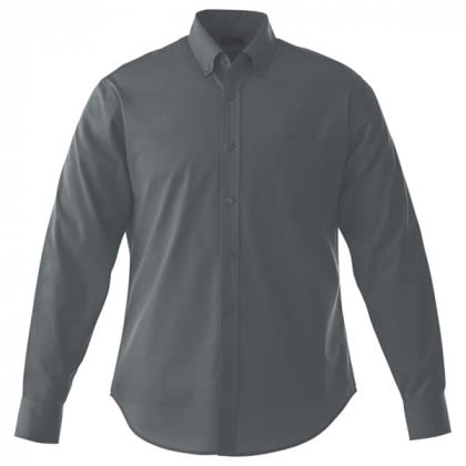 Custom M-Wilshire Grey Storm Long Sleeve Shirt | Custom Dress Shirts