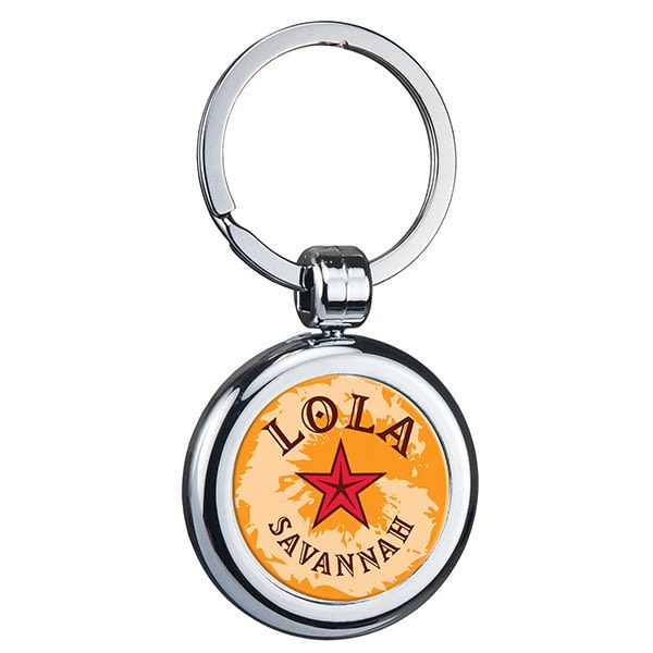 Key Rings - Budget Chrome Round | Promotional Key Rings in Bulk