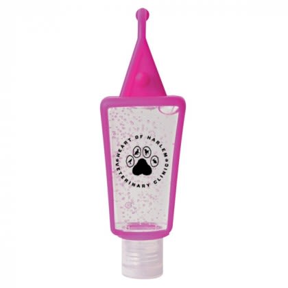 Fuchsia Hand Sanitizer Silicone Loop Custom Logo