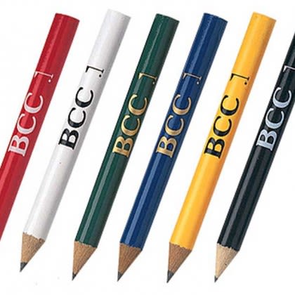 Golf Pencil Round Promotional Custom Imprinted With Logo