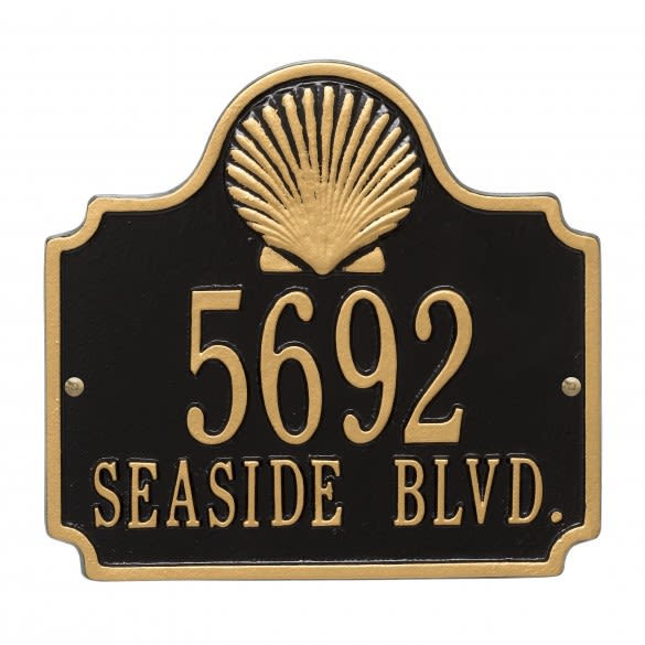 Personalized Address Conch Plaque 